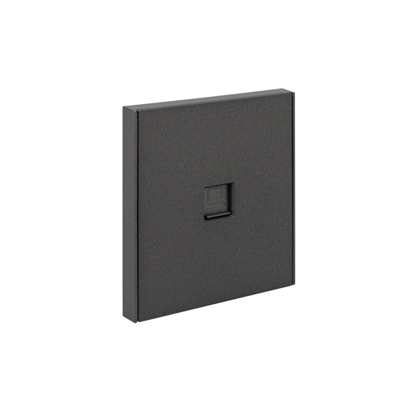 Розетка STRONG компьютерная RJ45 кат6 с/у графит KRANZ, KR-78-0724-6