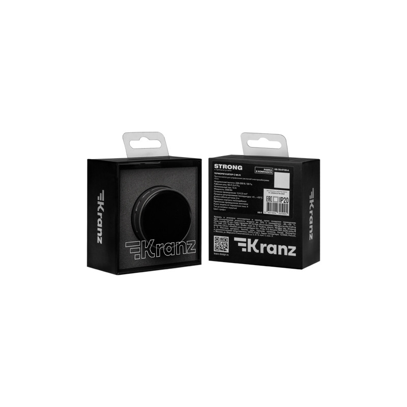 Терморегулятор STRONG Wi-Fi с/у графит KRANZ, KR-78-0728-6