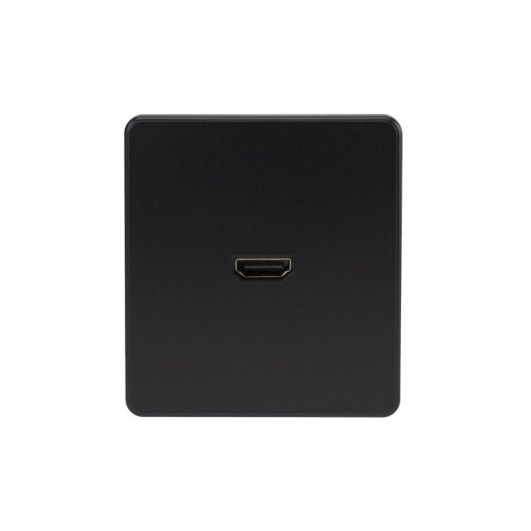 Розетка ROUND HDMI с/у оникс KRANZ, KR-78-0730-3