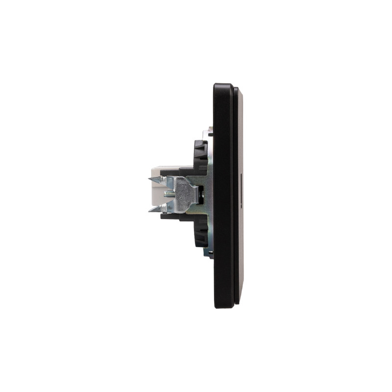 Розетка ROUND компьютерная RJ45 кат6 с/у оникс KRANZ, KR-78-0724-3