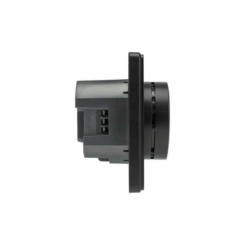 Терморегулятор ROUND Wi-Fi с/у оникс KRANZ, KR-78-0728-3