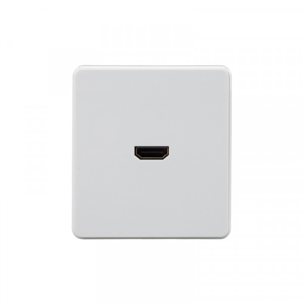 Розетка ROUND HDMI с/у перламутр KRANZ, KR-78-0730-1