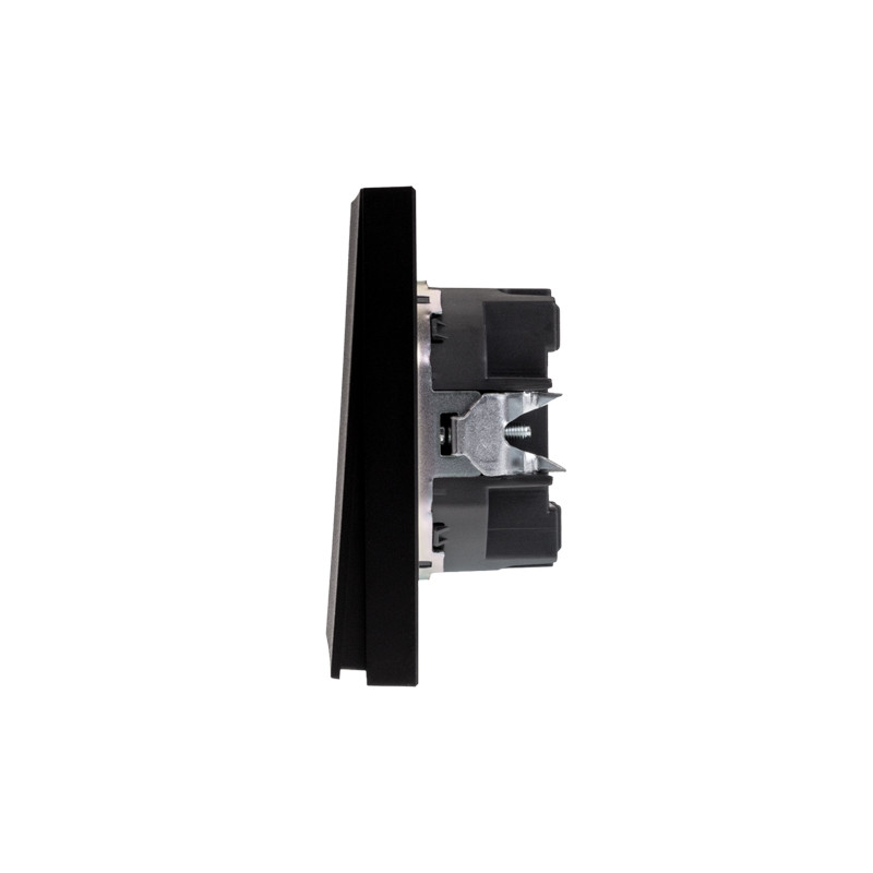 Выключатель STRONG 2 кл 10А с/у антрацит KRANZ, KR-78-0706-5