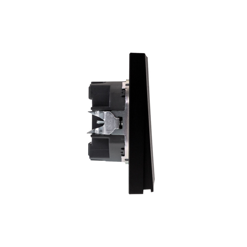 Выключатель STRONG 2 кл 10А с/у антрацит KRANZ, KR-78-0706-5