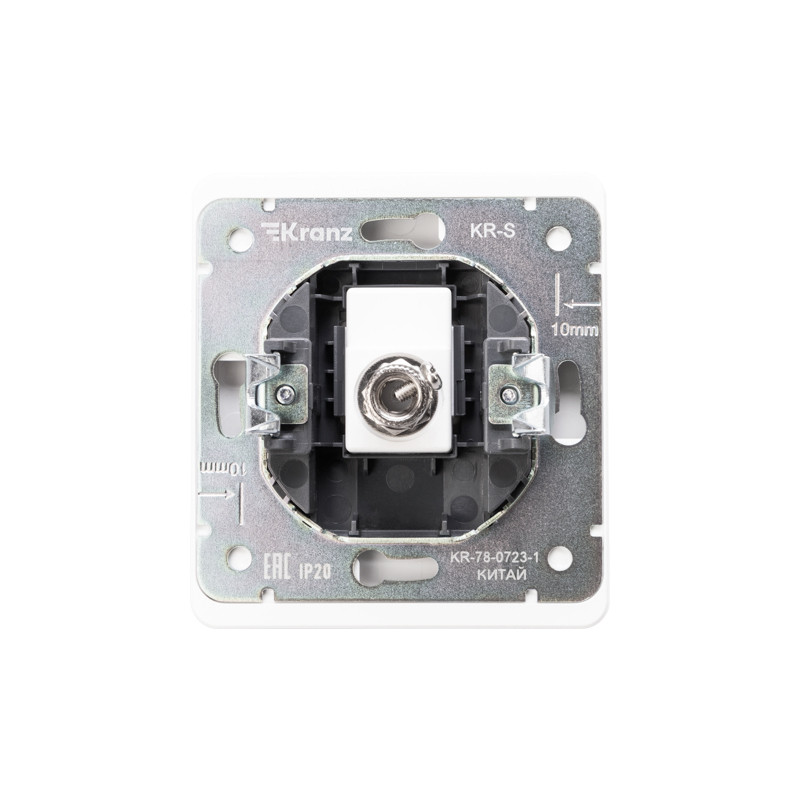 Розетка ROUND TV с/у перламутр KRANZ, KR-78-0723-1