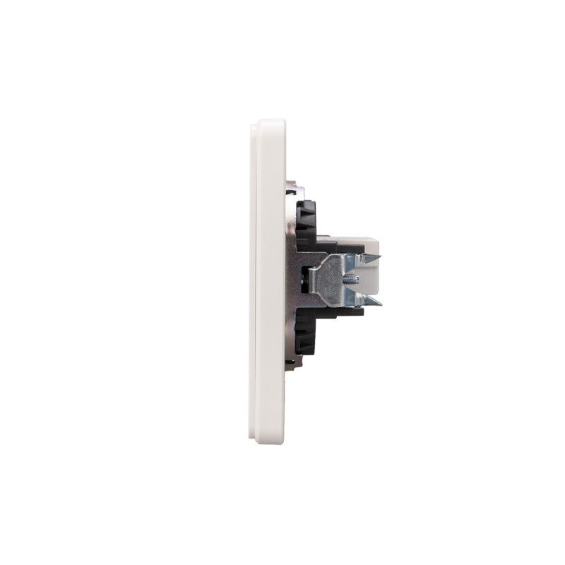 Розетка ROUND компьютерная RJ45 кат6 с/у перламутр KRANZ, KR-78-0724-1