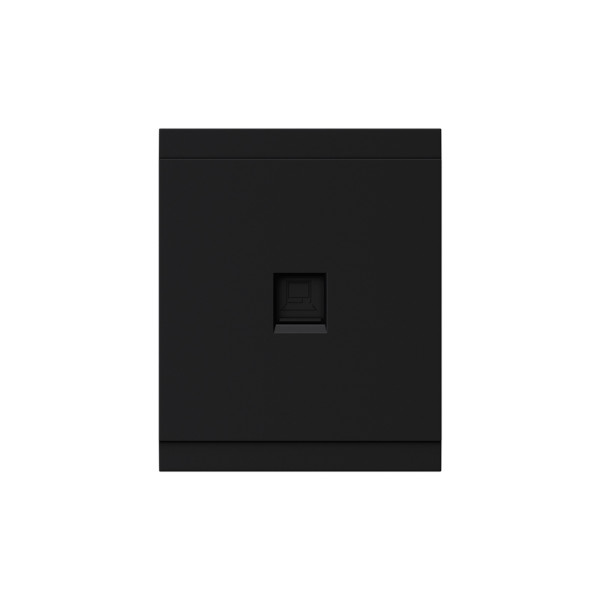 Розетка SETE компьютерная RJ45 кат6 с/у антрацит IP20/IP44 KRANZ, KR-79-0723-4