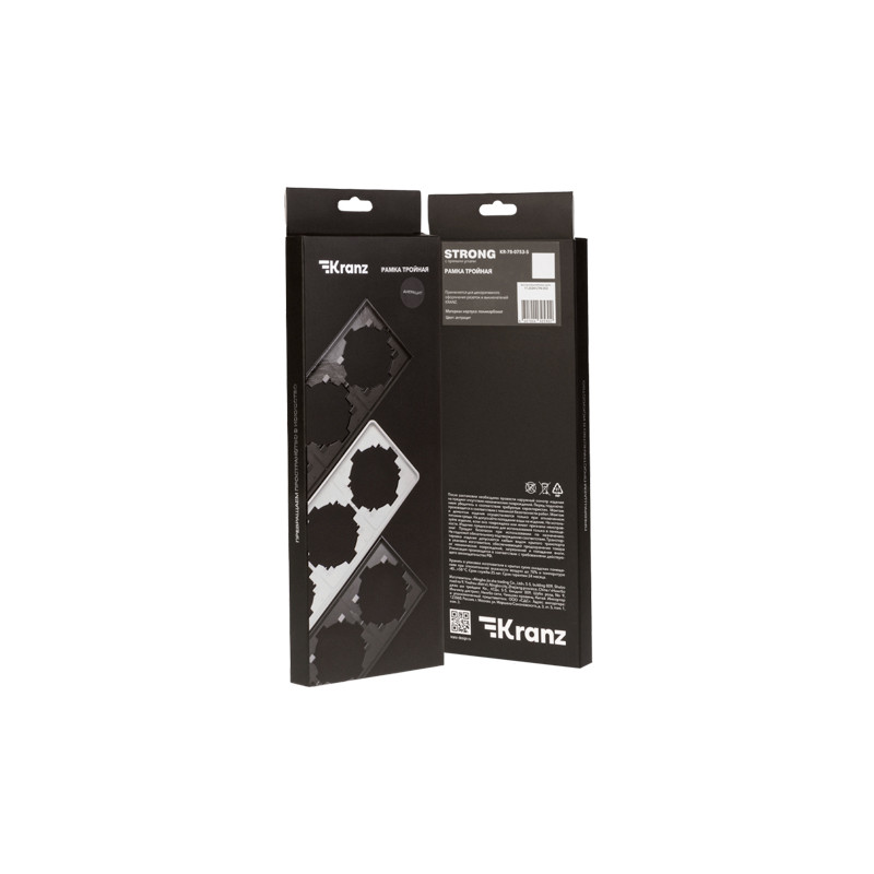 Рамка STRONG 3-постовая антрацит KRANZ, KR-78-0753-5