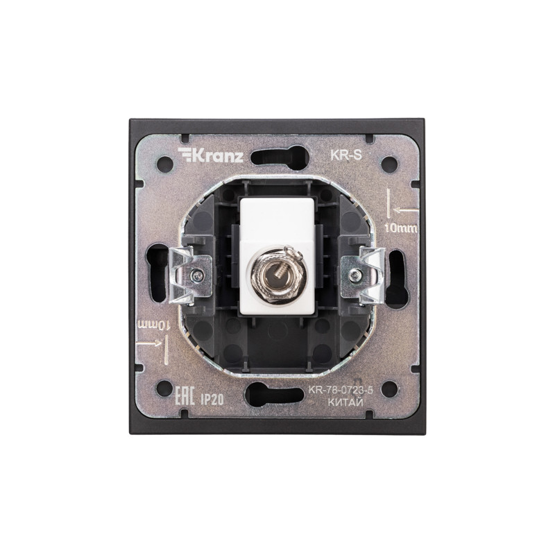 Розетка STRONG TV с/у антрацит KRANZ, KR-78-0723-5