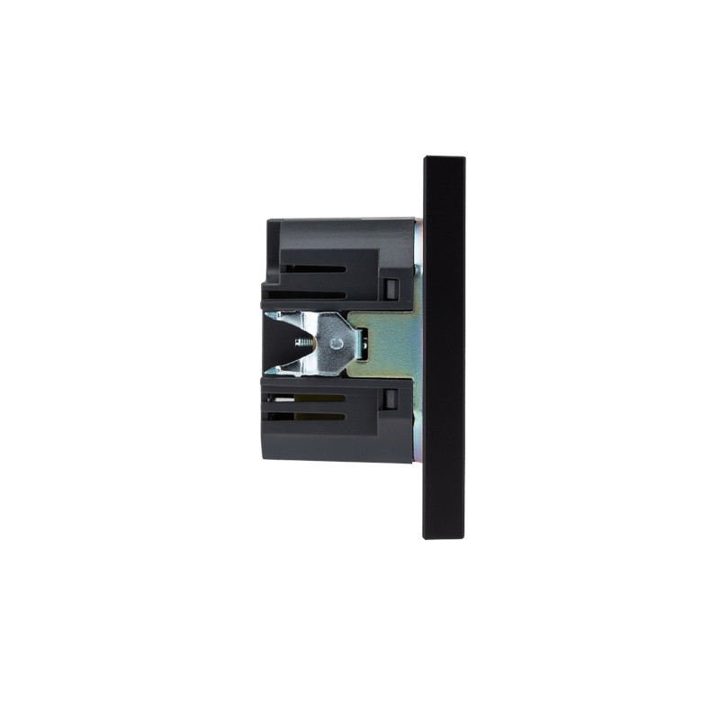 Розетка STRONG USB-A+Type-C 3А с функцией быстрой зарядки антрацит KRANZ, KR-78-0734-5