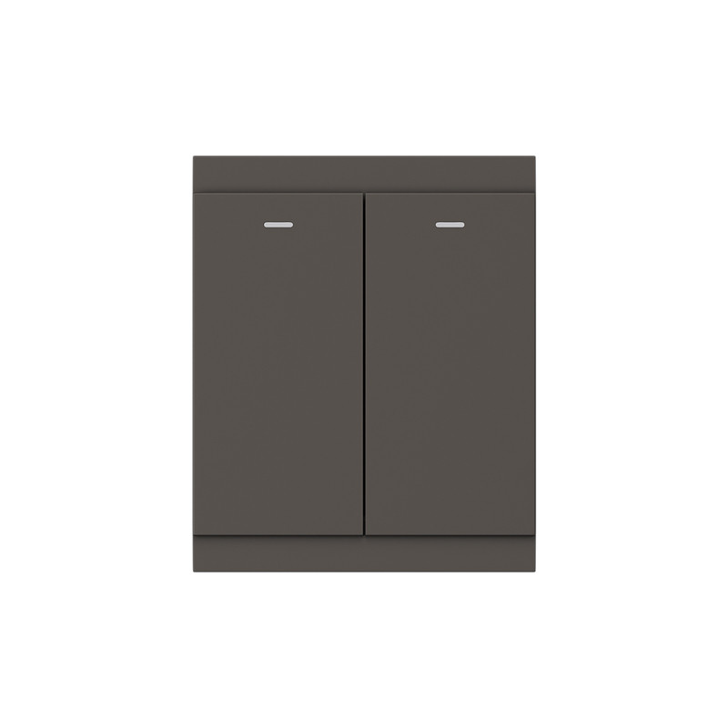 Выключатель SETE 2 кл с подсветкой 10А с/у графит IP20/IP44 KRANZ, KR-79-0715-3