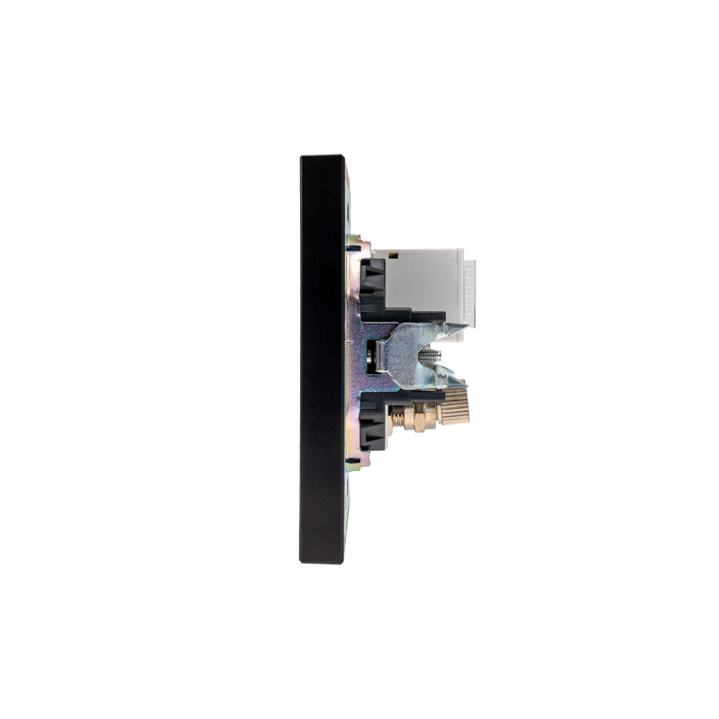Розетка STRONG компьютерная RJ45 кат6 + TV с/у антрацит KRANZ, KR-78-0722-5