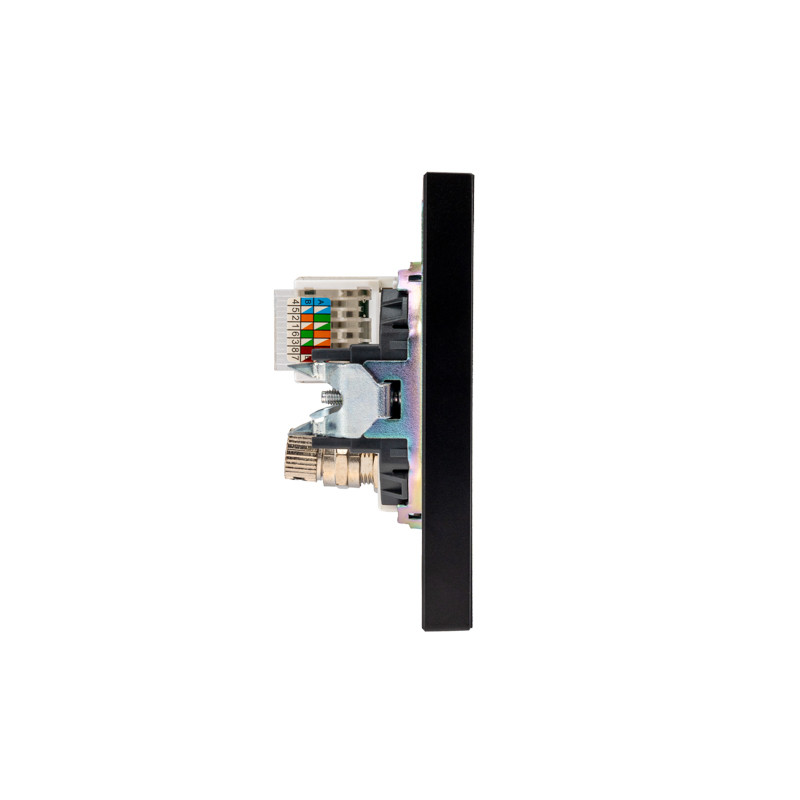 Розетка STRONG компьютерная RJ45 кат6 + TV с/у антрацит KRANZ, KR-78-0722-5