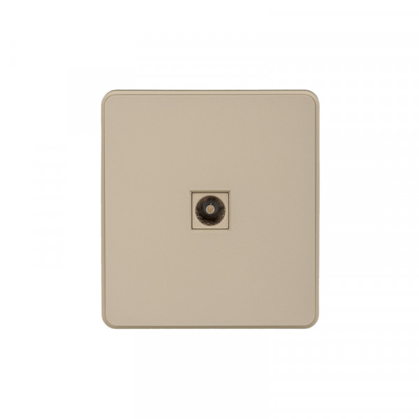 Розетка ROUND TV с/у шелк KRANZ, KR-78-0723-7