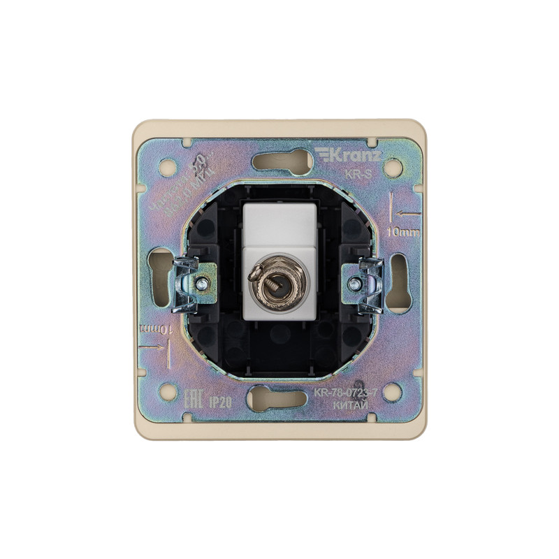 Розетка ROUND TV с/у шелк KRANZ, KR-78-0723-7