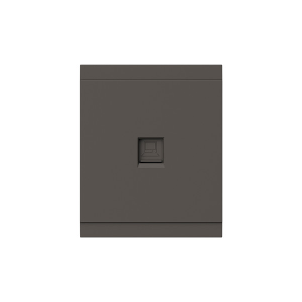 Розетка SETE компьютерная RJ45 кат6 с/у графит IP20/IP44 KRANZ, KR-79-0723-3