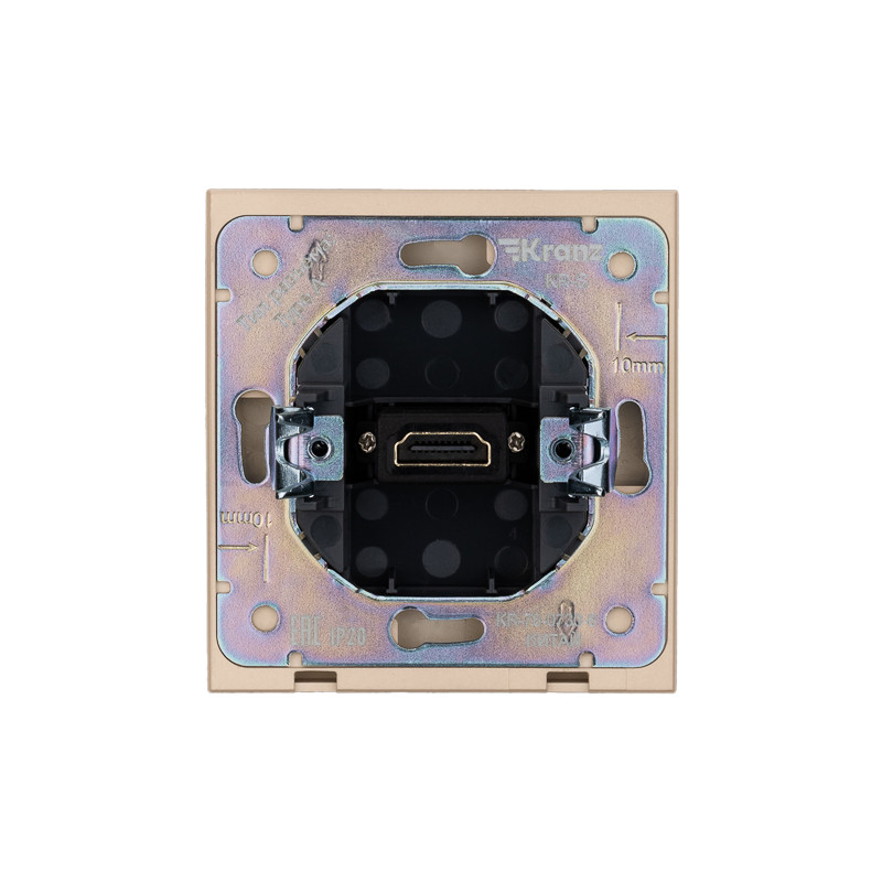 Розетка STRONG HDMI с/у шелк KRANZ, KR-78-0730-8