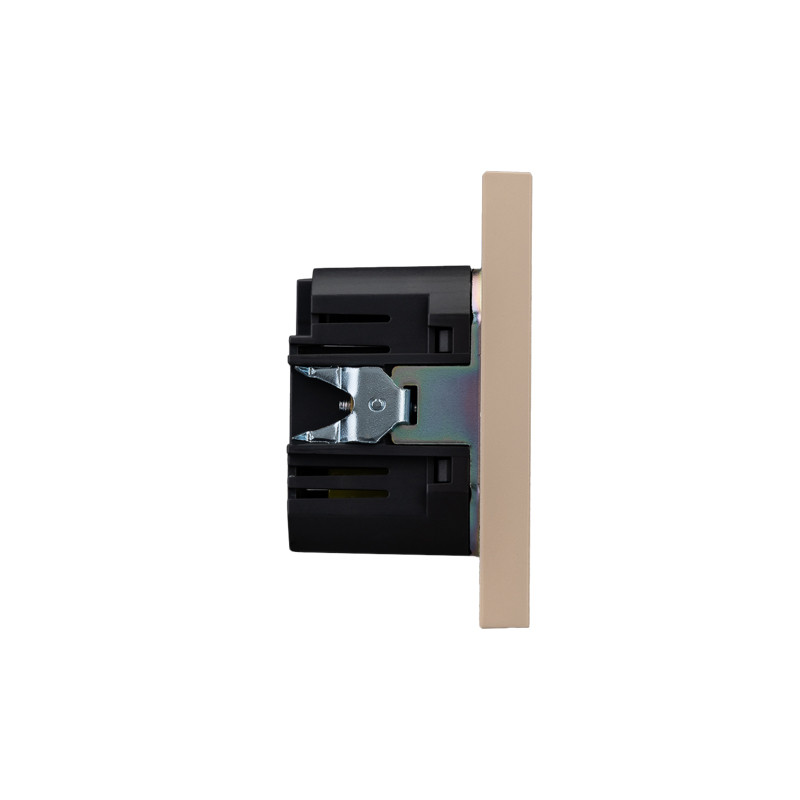 Розетка STRONG USB-A+Type-C 3А с функцией быстрой зарядки шелк KRANZ, KR-78-0734-8