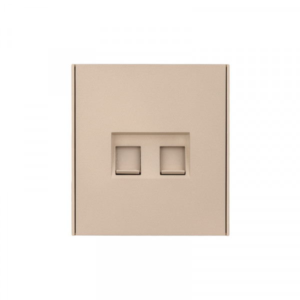 Розетка STRONG компьютерная двойная RJ45+RJ45 кат6 с/у шелк KRANZ, KR-78-0725-8