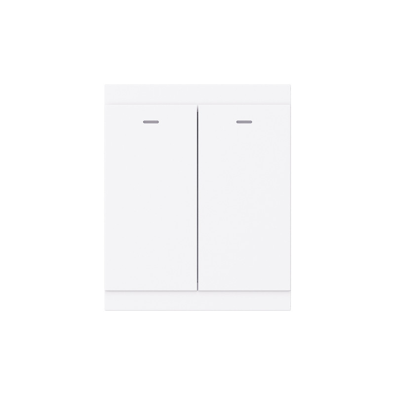 Выключатель SETE 2 кл с подсветкой 10А с/у жемчуг IP20/IP44 KRANZ, KR-79-0715-1
