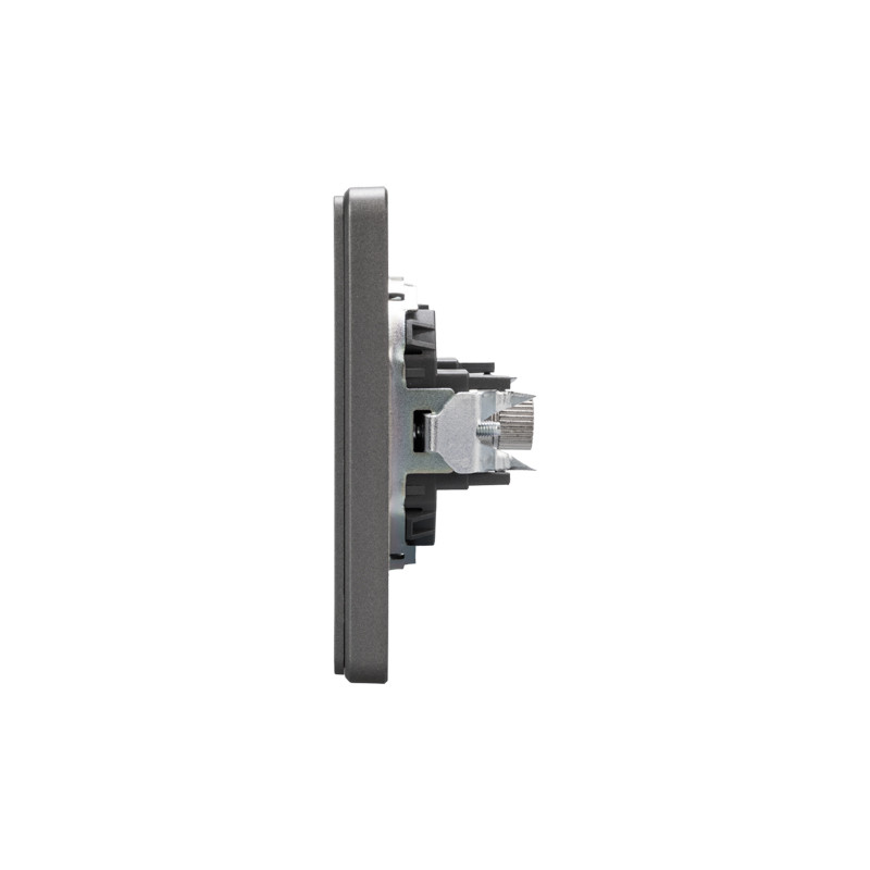 Розетка ROUND TV с/у титан KRANZ, KR-78-0723-2