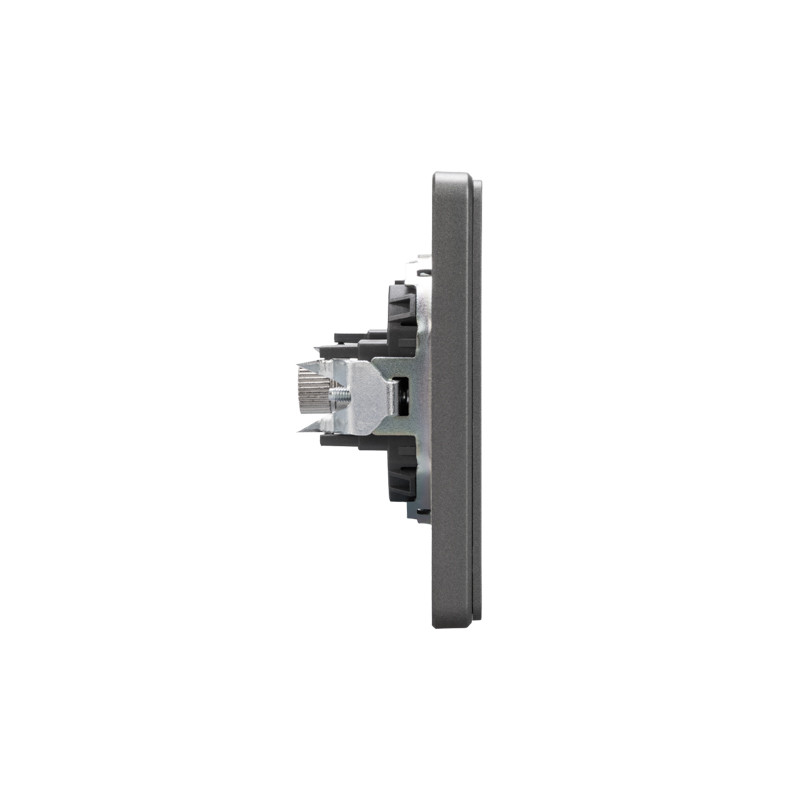 Розетка ROUND TV с/у титан KRANZ, KR-78-0723-2