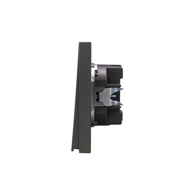 Выключатель STRONG 1 кл 10А с/у графит KRANZ, KR-78-0705-6